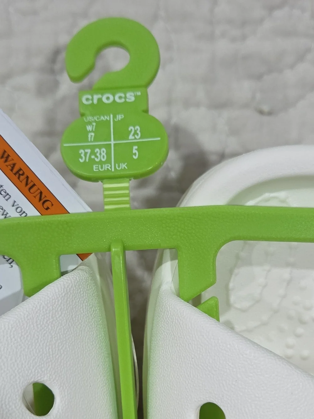 CROCS Kids' White Slip-On Sandals